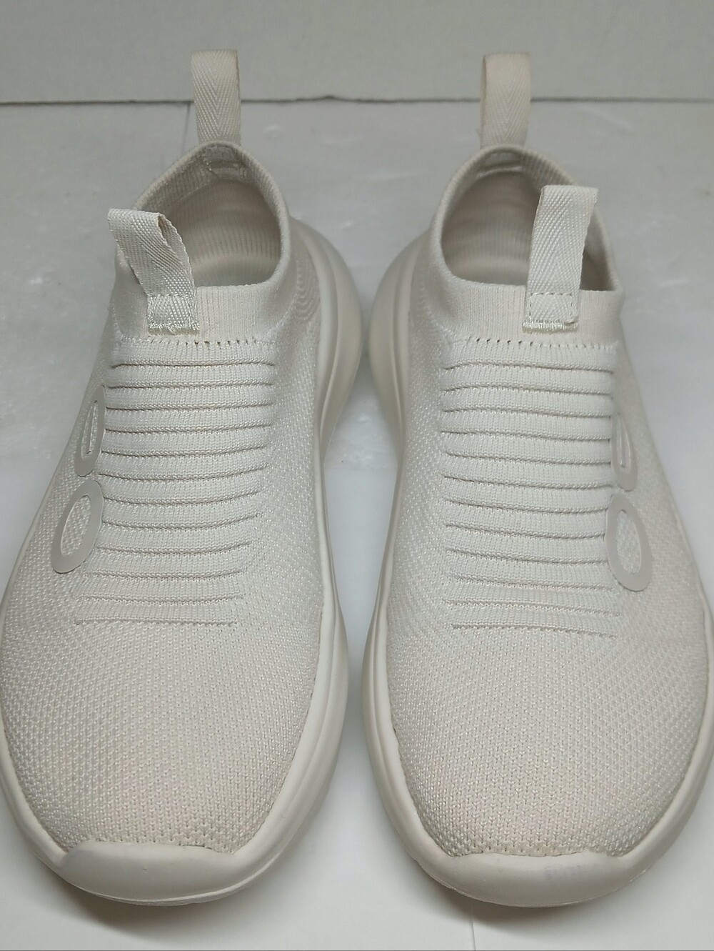 OOFOS OOmy Zen Womens 7.5 Chalk White Slip On Recovery Shoes Sneakers 5078 - Picture 2 of 16
